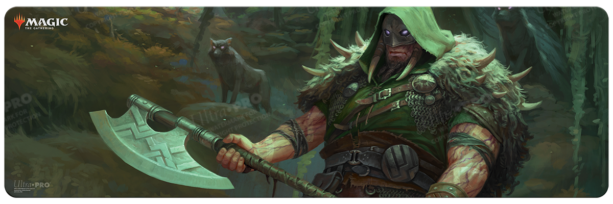 Throne of Eldraine Garruk, Cursed Huntsman 8ft Table Playmat for Magic The Gathering