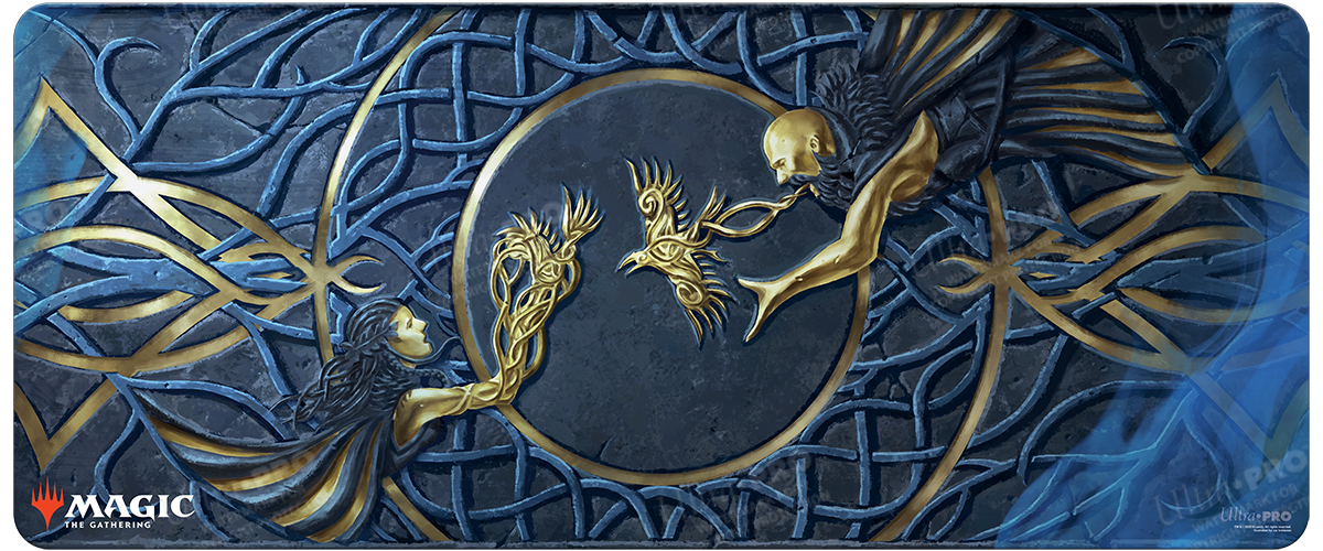 Kaldheim: The Raven’s Warning Table Playmat for Magic The Gathering
