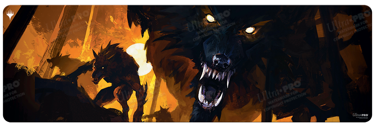 Innistrad: Midnight Hunt Draft Booster Key Art 8ft Table Playmat for Magic The Gathering