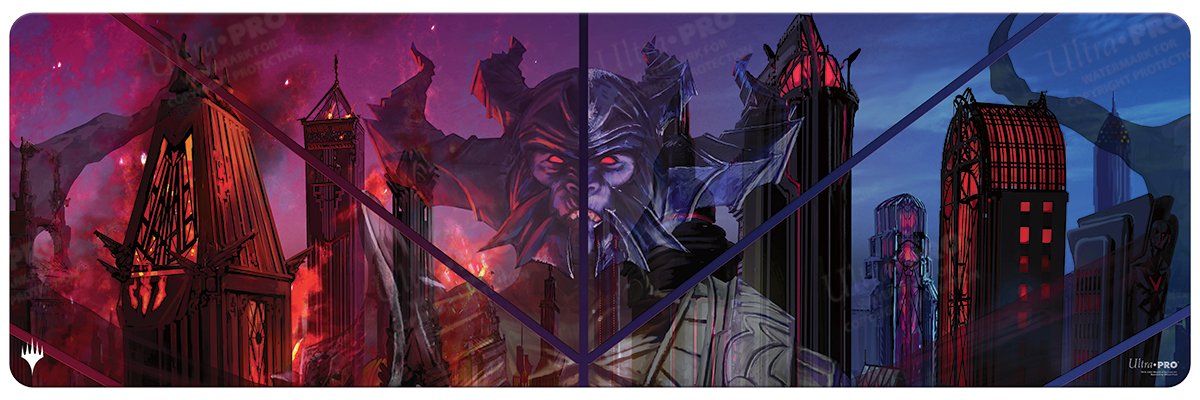 Streets of New Capenna Hostile Takeover 8ft Table Playmat for Magic The Gathering