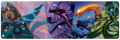 Kamigawa Neon Dynasty Sky Dragon Compilation 8ft Table Playmat for Magic The Gathering