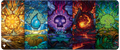 Dominaria United Stained Glass Land Medley Table Playmat for Magic The Gathering