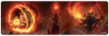 The Lord of the Rings: Tales of Middle-earth Frodo and Sauron 8ft Table Playmat for Magic The Gathering