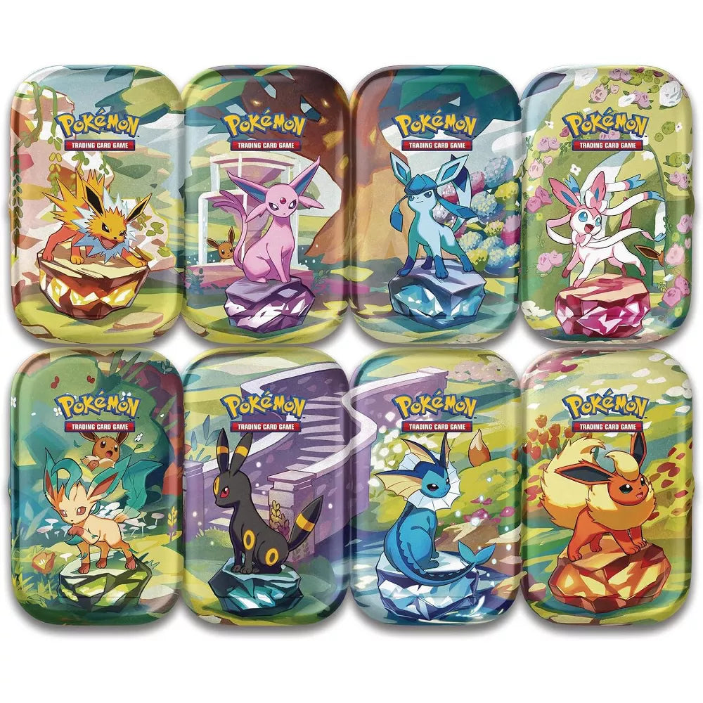 Pokemon Prismatic Evolutions Mini Tin Display Box