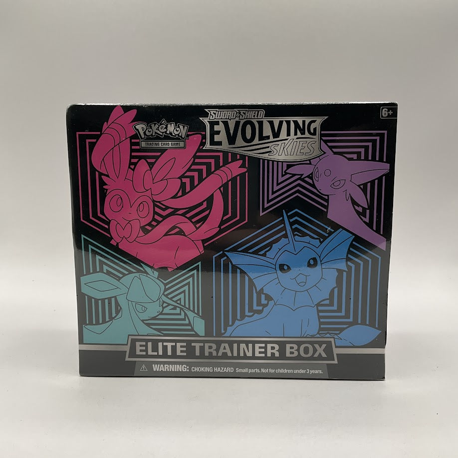 Pokemon Sword & Shield Evolving Skies Elite Trainer Box (ETB) [Glaceon/Vaporeon/Sylveon/Espeon] #2 *See Pictures for Condition*