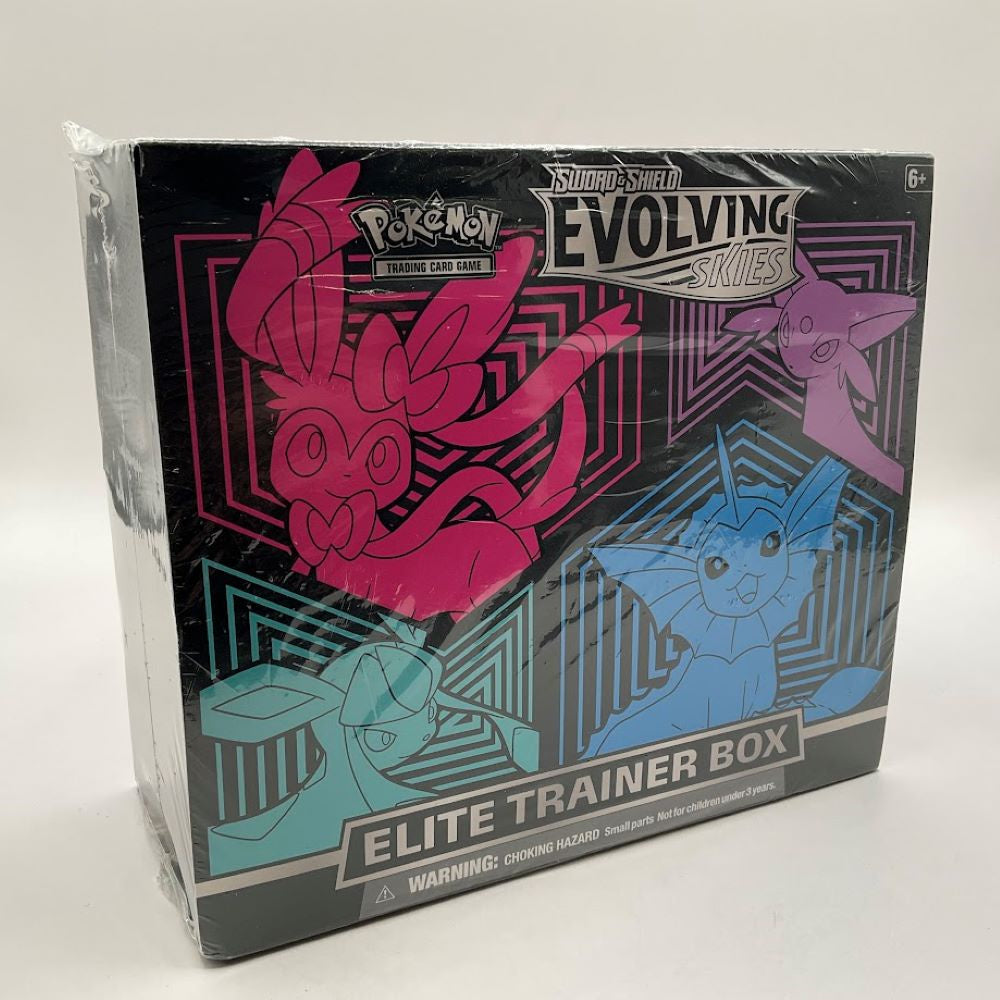 Pokemon Sword & Shield Evolving Skies Elite Trainer Box (ETB) [Glaceon/Vaporeon/Sylveon/Espeon] #1 *See Pictures for Condition*