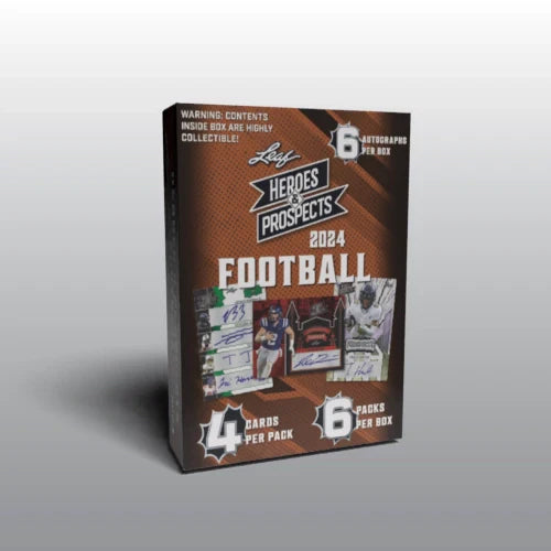 2024 Leaf Heroes & Prospects Football Hobby Box