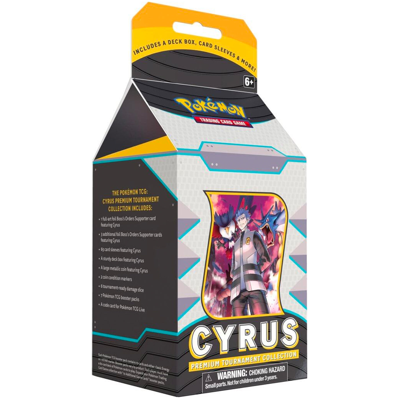 Pokemon TCG Cyrus Premium Tournament Collection (1 Full-Art Foil Card, 3 Foil Cards & 7 Boosters)