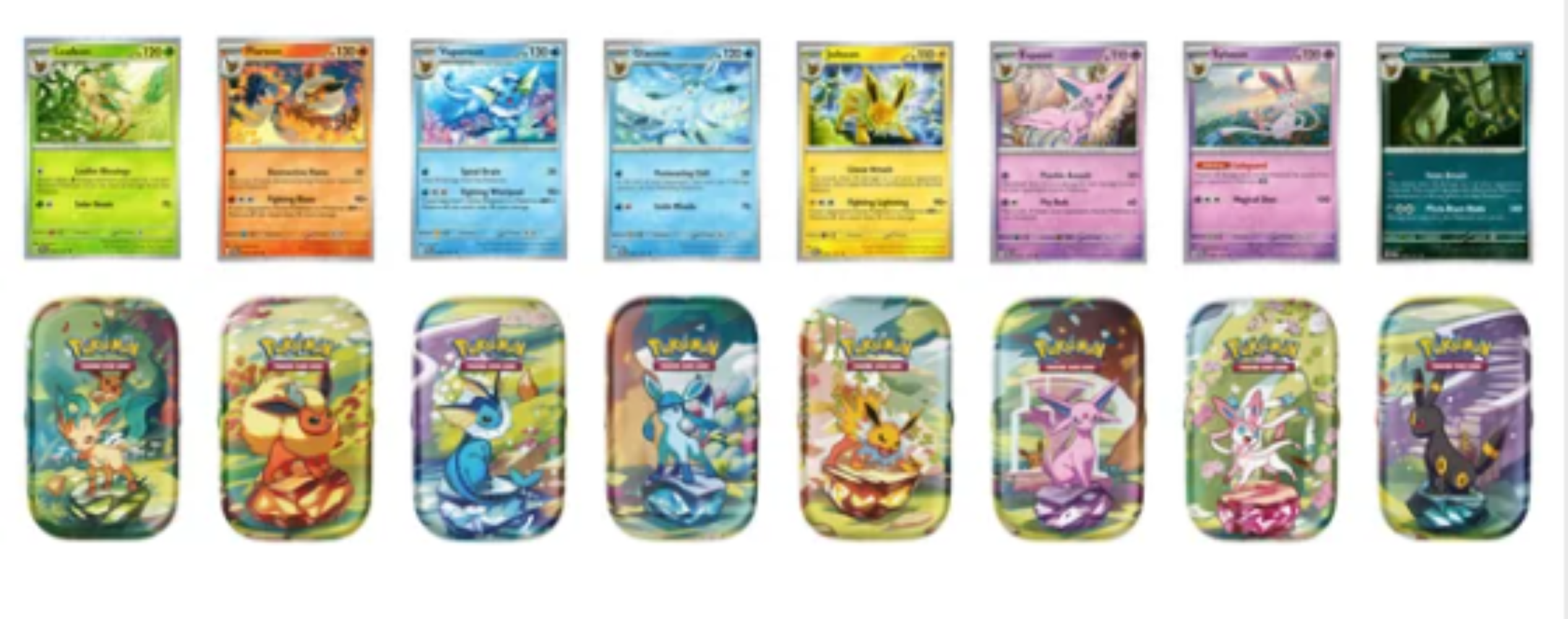 Pokemon Prismatic Evolutions 8-Pack Mini Tins Costco Bundle