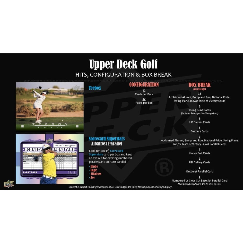 2026 Upper Deck Golf Hobby Box *Contact Us to Order*