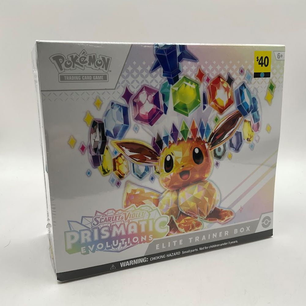 Pokemon Scarlet & Violet Prismatic Evolutions Elite Trainer Box (ETB) *$40 Price Tag Printed, See Pictures*