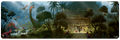 The Lost Caverns of Ixalan Dinosaur Temple 8ft Table Playmat for Magic The Gathering