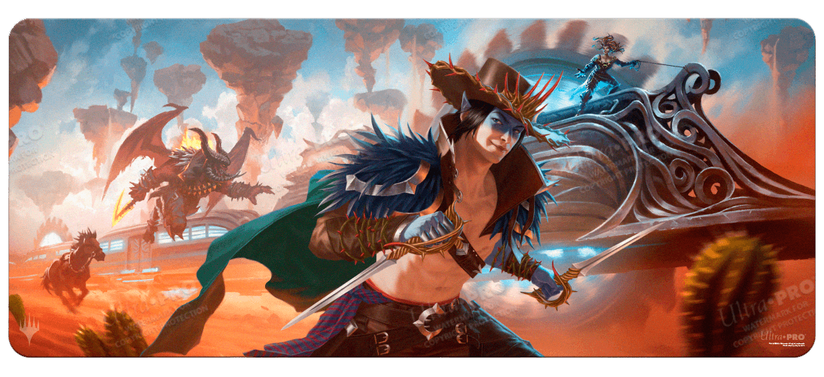 Outlaws of Thunder Junction Train Heist 6ft Table Playmat for Magic The Gathering