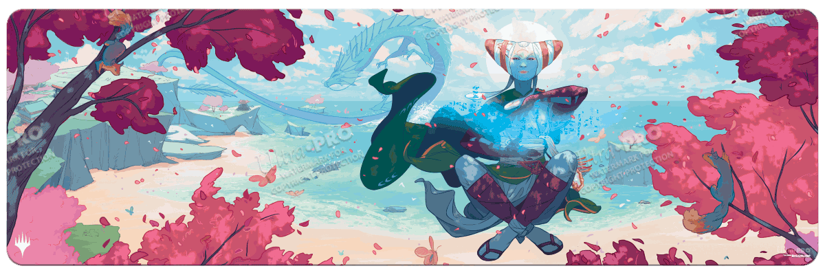 Modern Horizons 3 Gift Bundle Key Art 8ft Table Playmat Featuring Tamiyo for Magic The Gathering