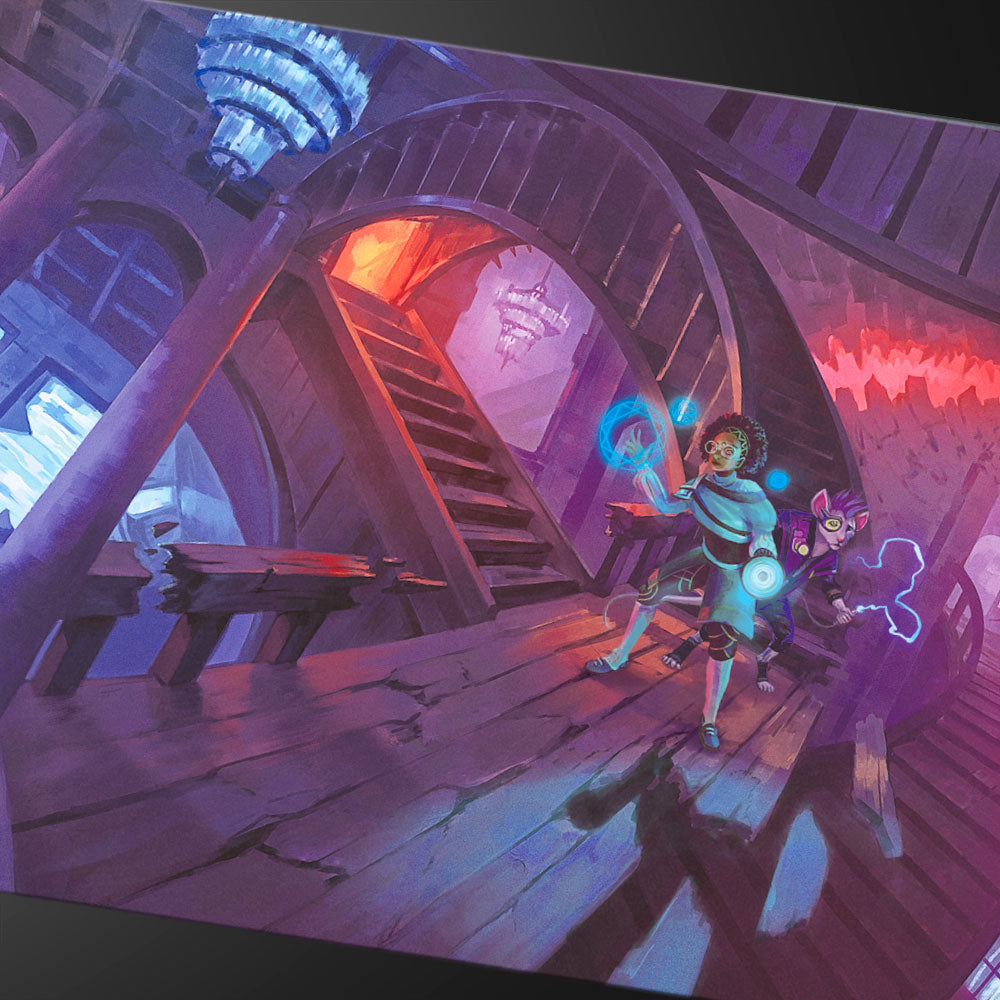 Duskmourn Play Booster Art Panorama 8ft Table Playmat for Magic The Gathering