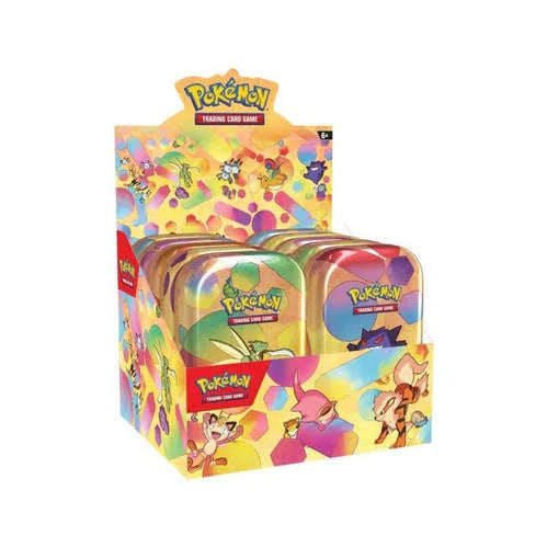 Pokemon TCG 151 Mini Tins Set of 10 Units Sealed Display