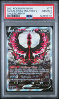 FA/GALARIAN MOLTRES V CHILLING REIGN 2021 POKEMON SWORD & SHIELD CHILLING REIGN PSA GEM MT 10