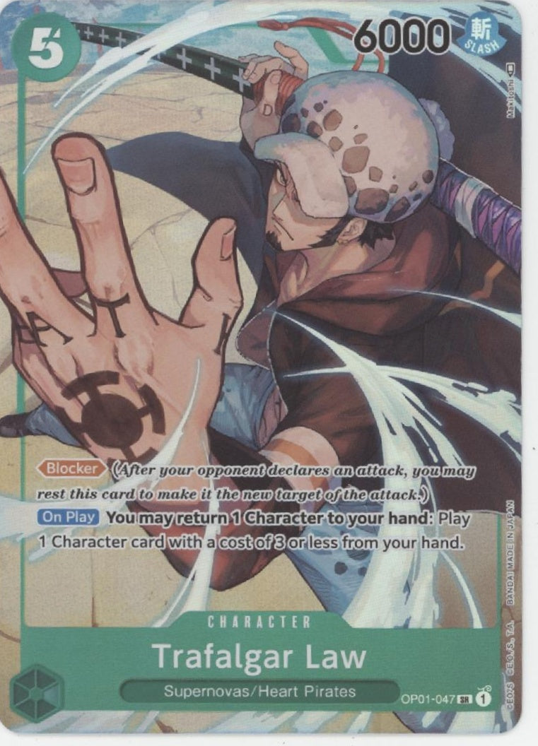 Trafalgar Law One Piece Card Game Alt Art Pre Errata OP01-047