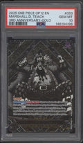 Marshall D Teach One Piece Legacy of the Master 3rd Anniversary Gold #093 PSA 10