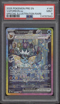 Vaporeon ex Pokemon Prismatic Evolutions Special Illustration Rare #149 PSA 9