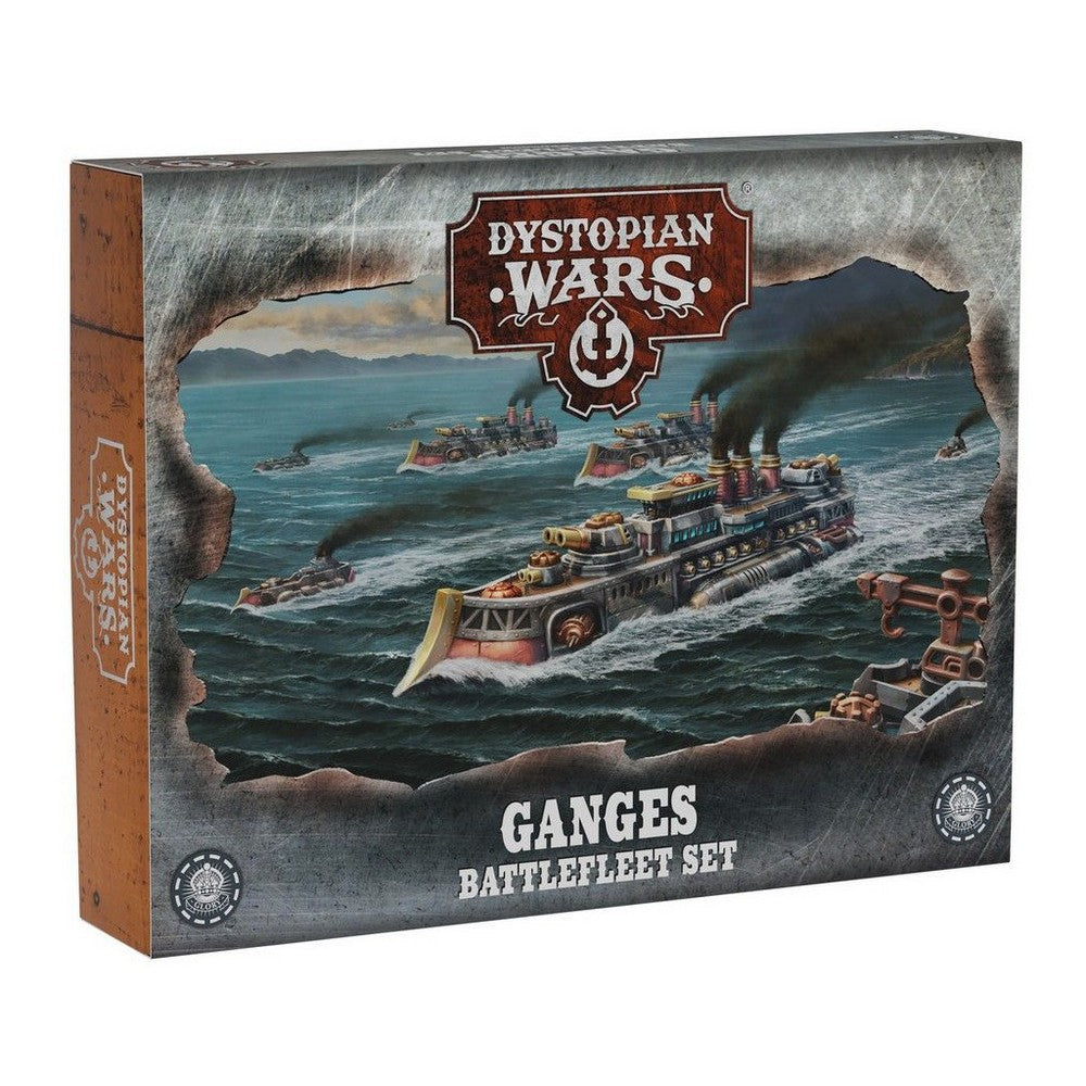 PREORDER Dystopian Wars - Ganges Battlefleet Set