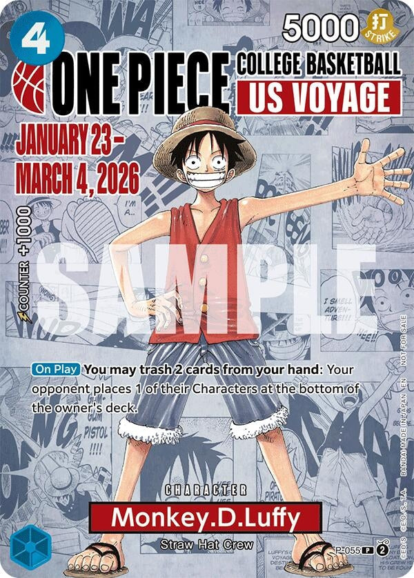 Monkey.D.Luffy (055) (College Basketball US Voyage) (P-055) (OP-PR)