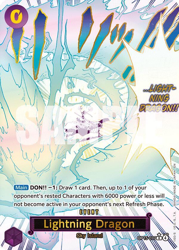 OP Singles - Lightning Dragon (Alternate Art)