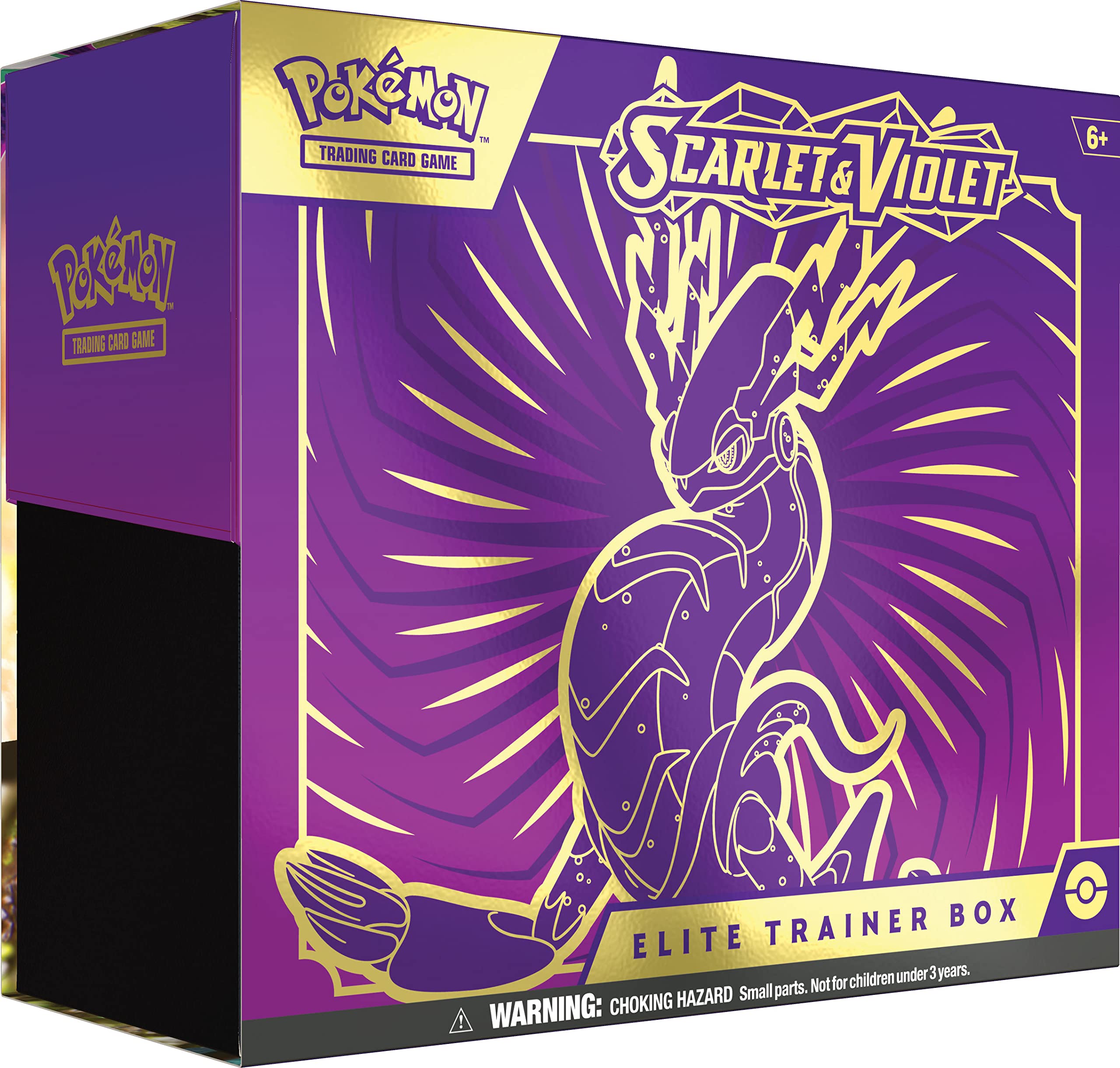 Pokemon TCG Scarlet and Violet Elite Trainer Box (ETB) - Miraidon Purple (1 Full Art Promo Card, 9 Boosters and Premium Accessories)