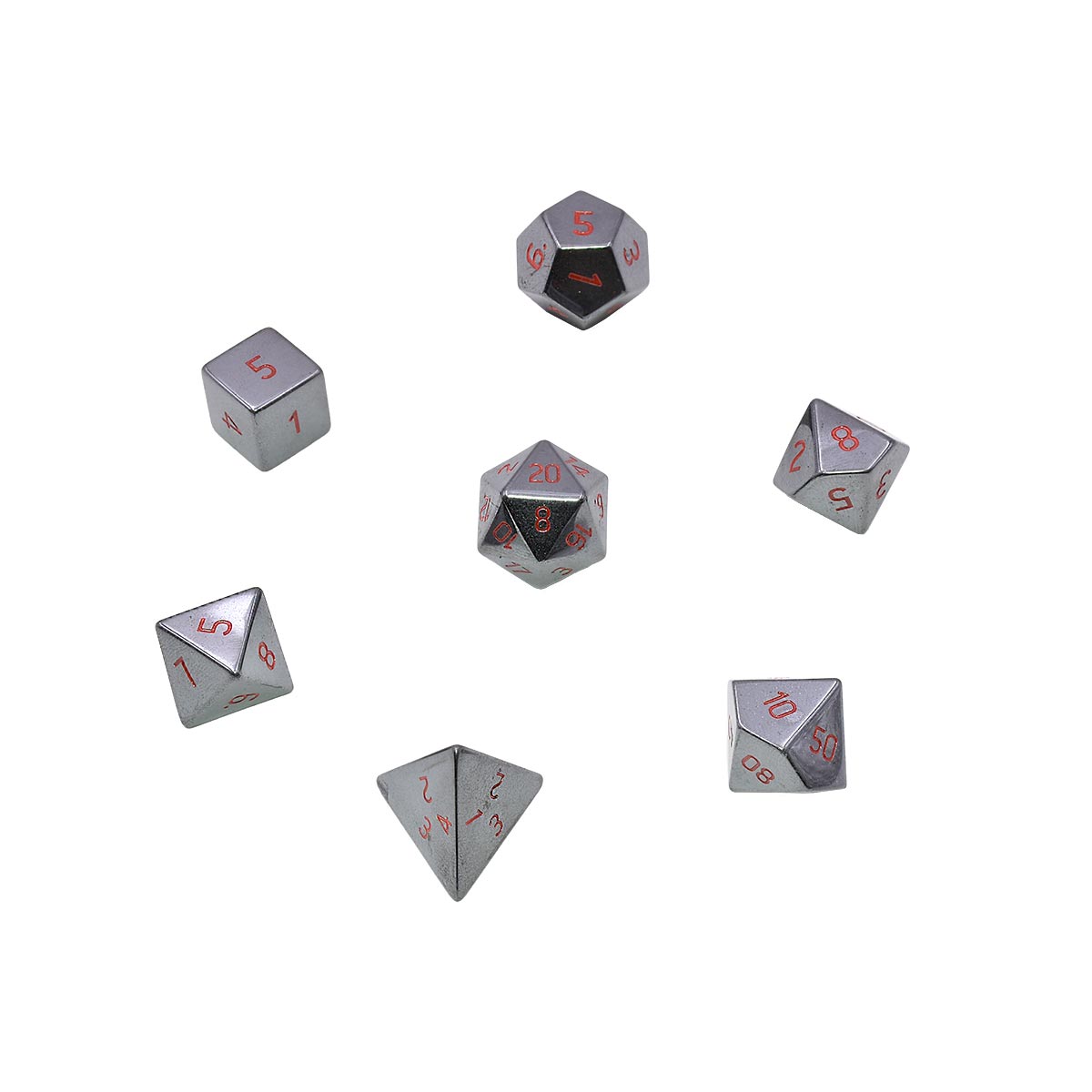 Gemstone Hematite RPG Dice Set (7ct)
