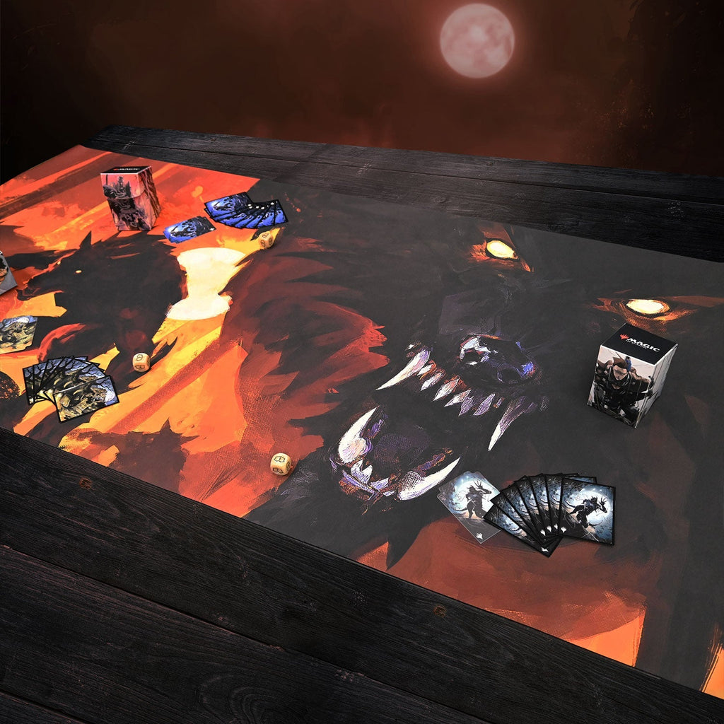 Innistrad: Midnight Hunt Draft Booster Key Art 8ft Table Playmat for Magic The Gathering