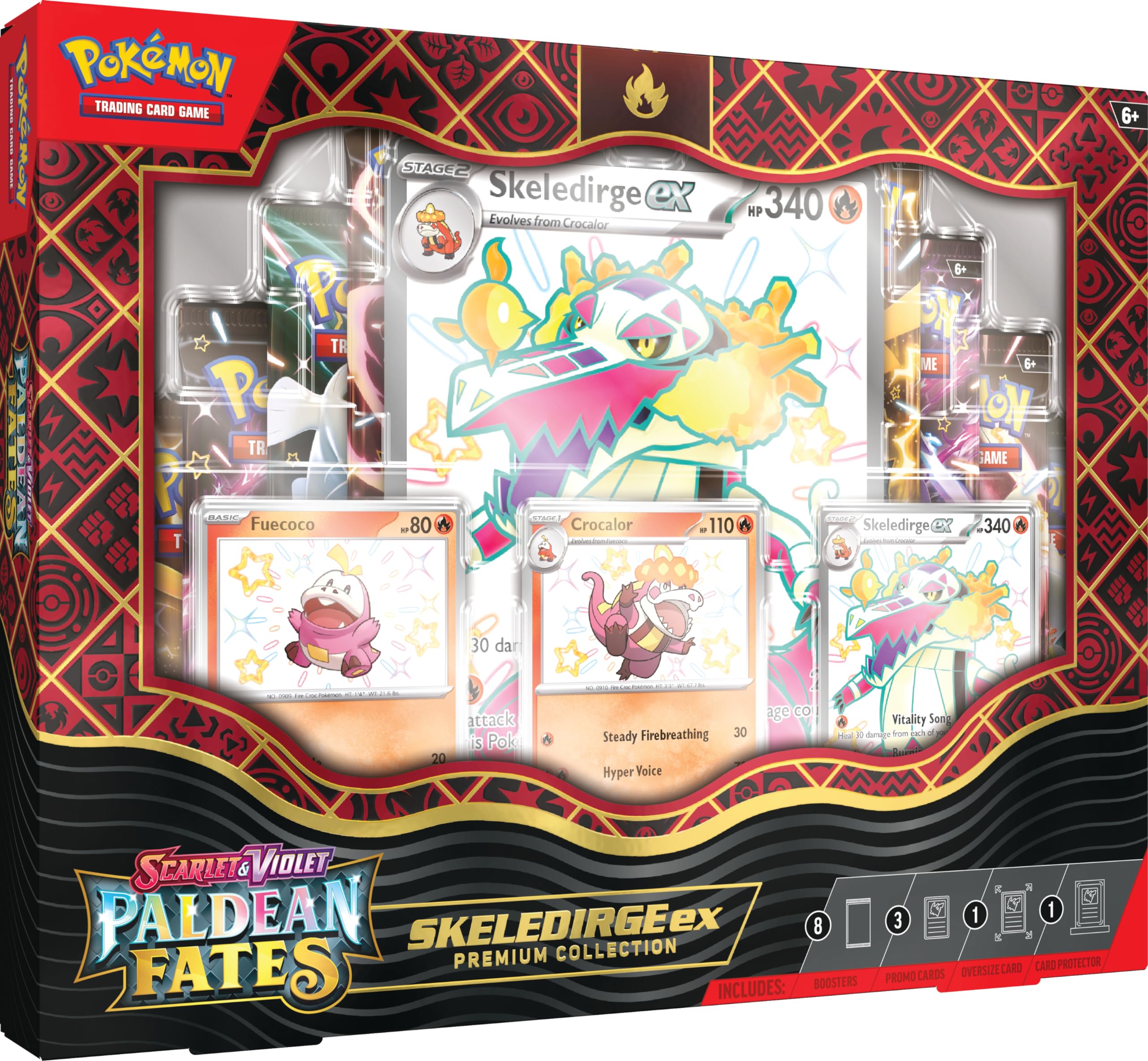 Pokemon TCG Scarlet and Violet: PALDEAN Fates EX Premium Collection - Shiny Fuecoco