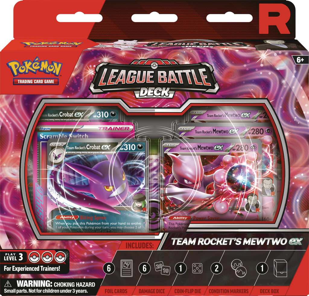 Pokemon TCG Team Rocket’s Mewtwo ex League Battle Deck (1 Ready-to-Play 60-Card Deck)
