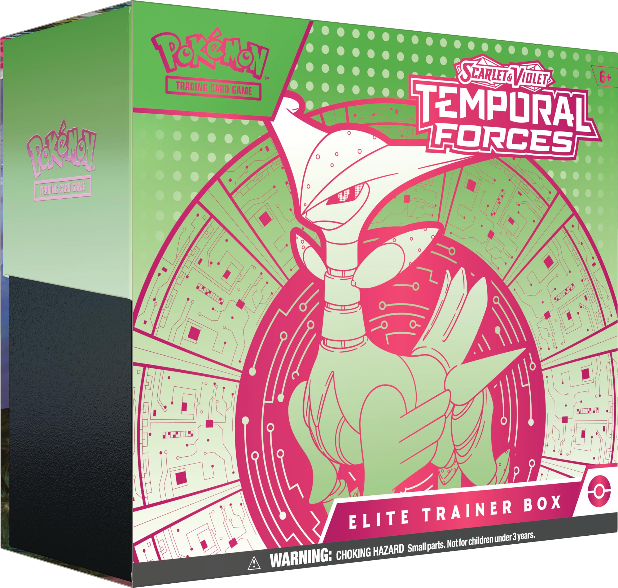 Pokemon Scarlet & Violet Temporal Forces Elite Trainer Box (ETB) - Iron Leaves (1 Full-Art Iron Thorns Promo Card, 9 Boosters & Premium Accessories)