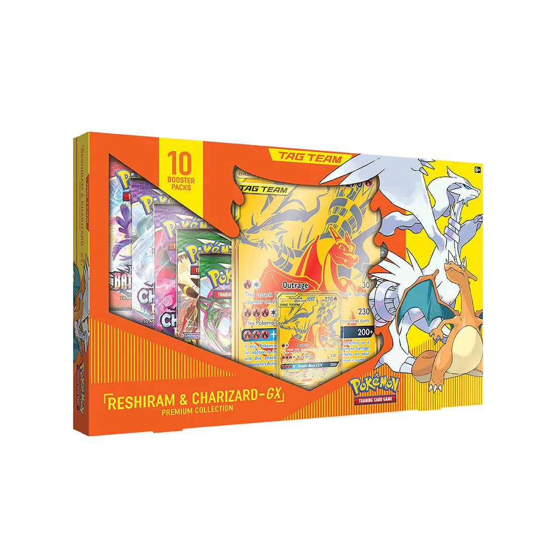 Pokemon TCG Reshiram & Charizard GX Premium Collection, Gold, One Size