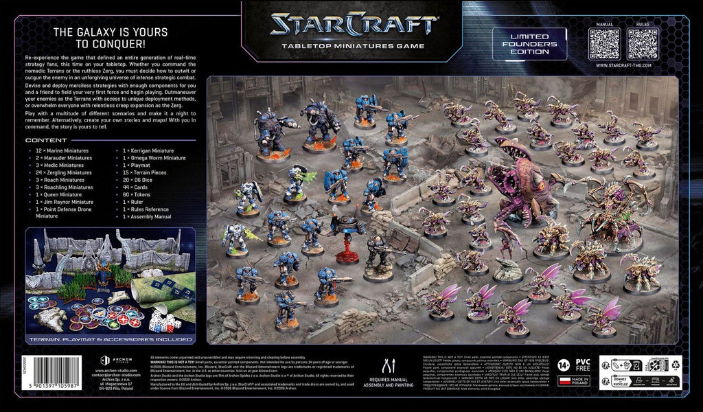 StarCraft Tabletop Miniatures Game: Two-Player Starter Set - Founders Edition *Expected Release Date of 05-15-2026*