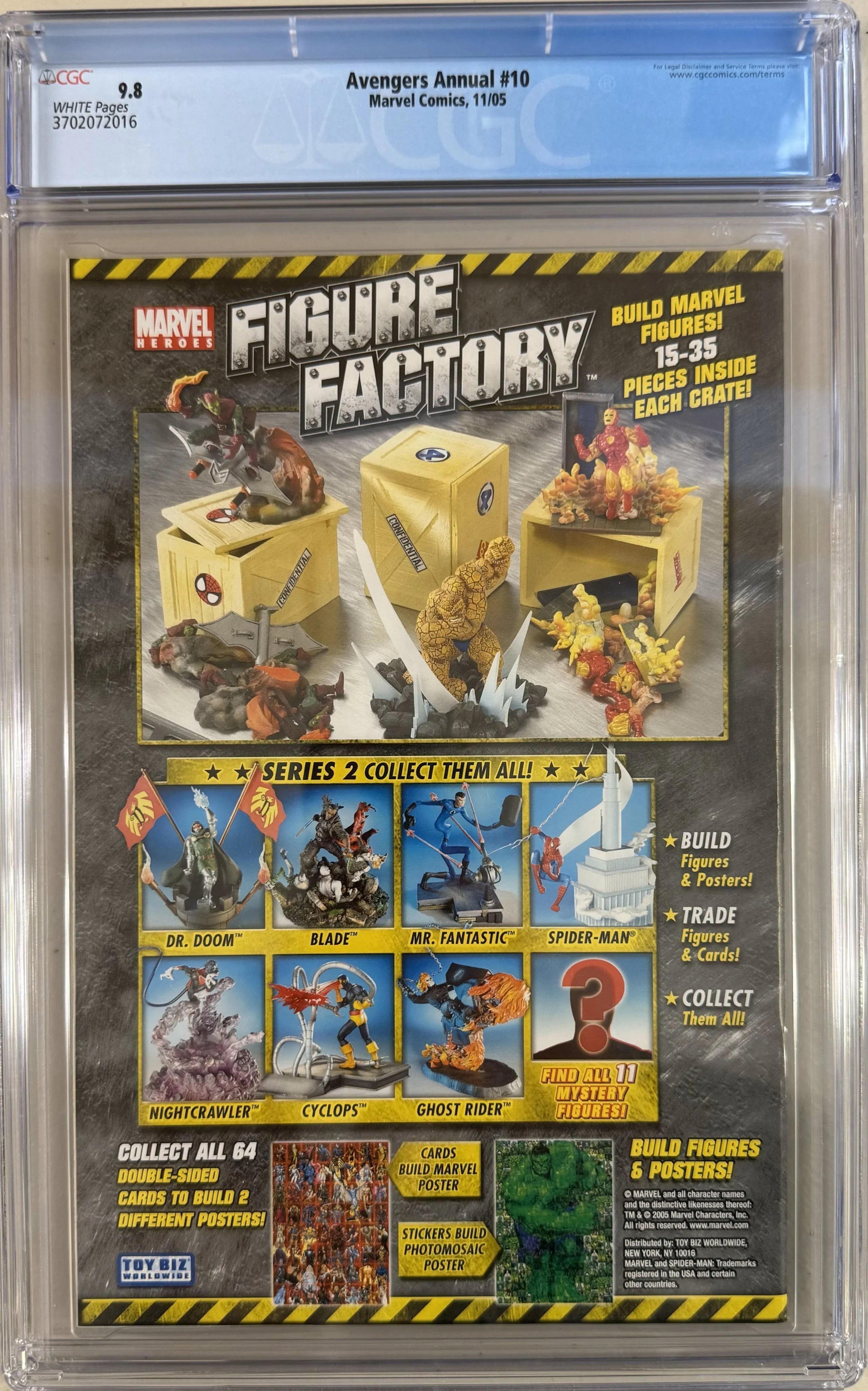 Avengers Annual #10 - Dodson Action Figure Variant - CGC Graded 9.8