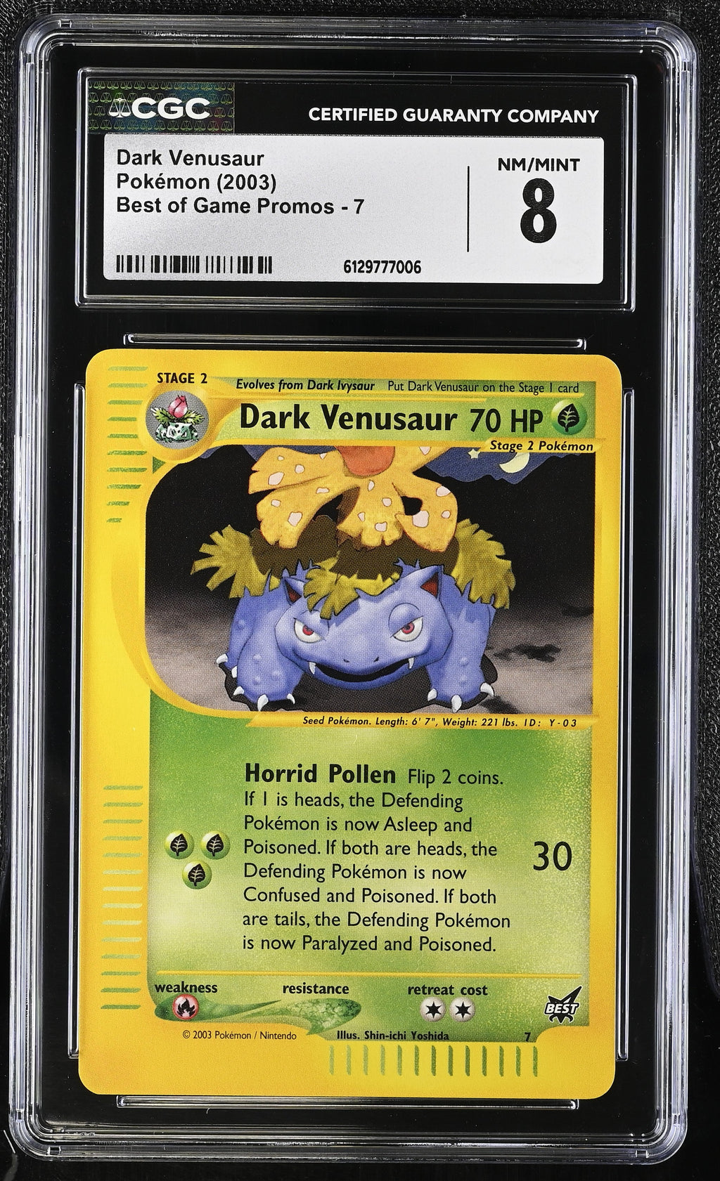 CGC 8 Dark Venusaur(7) [Best of Game Promos] - 6129777006