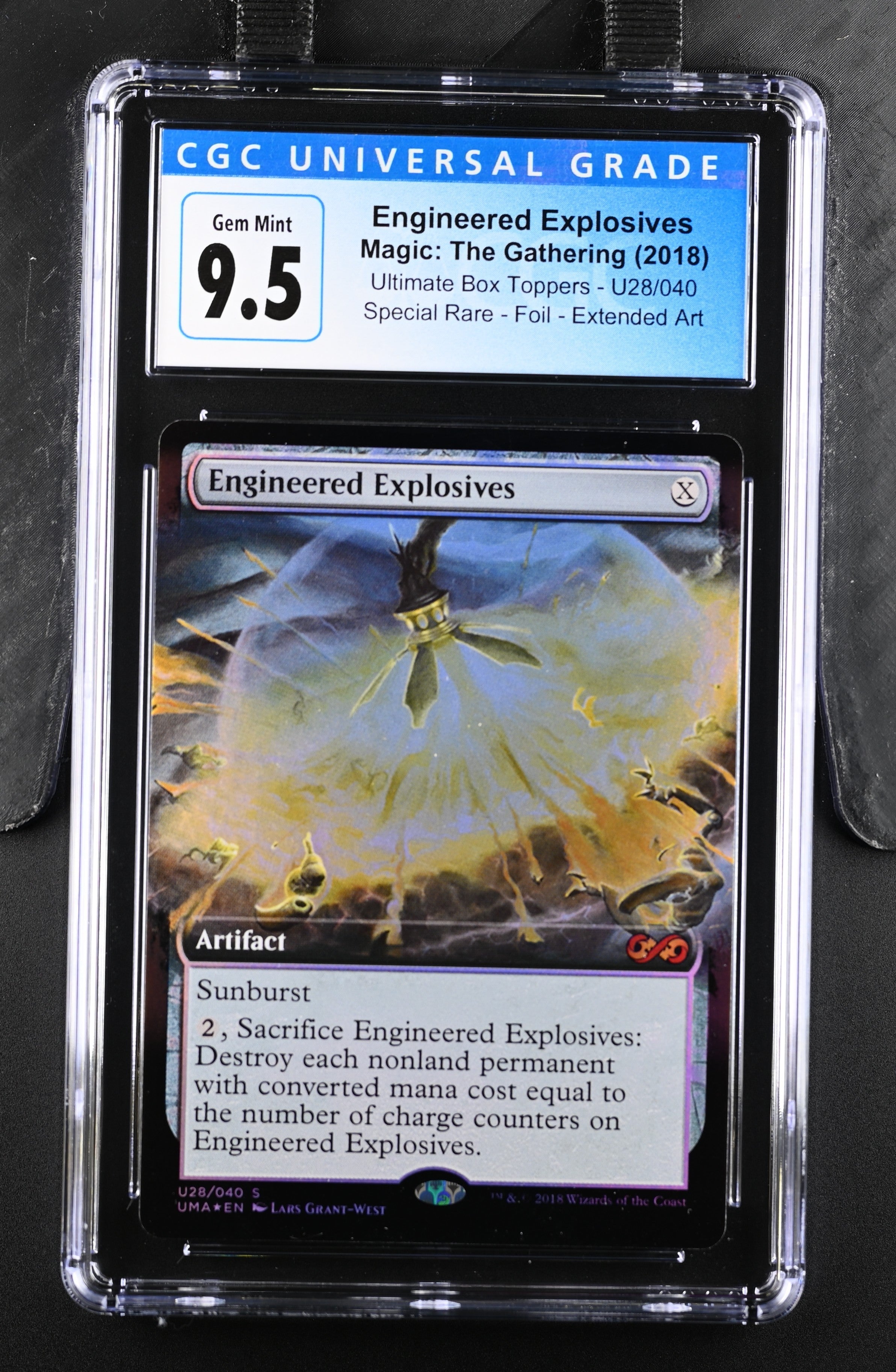 2018 Magic The Gathering Ultimate Box Toppers Engineered Explosives U28/040 Foil CGC 10