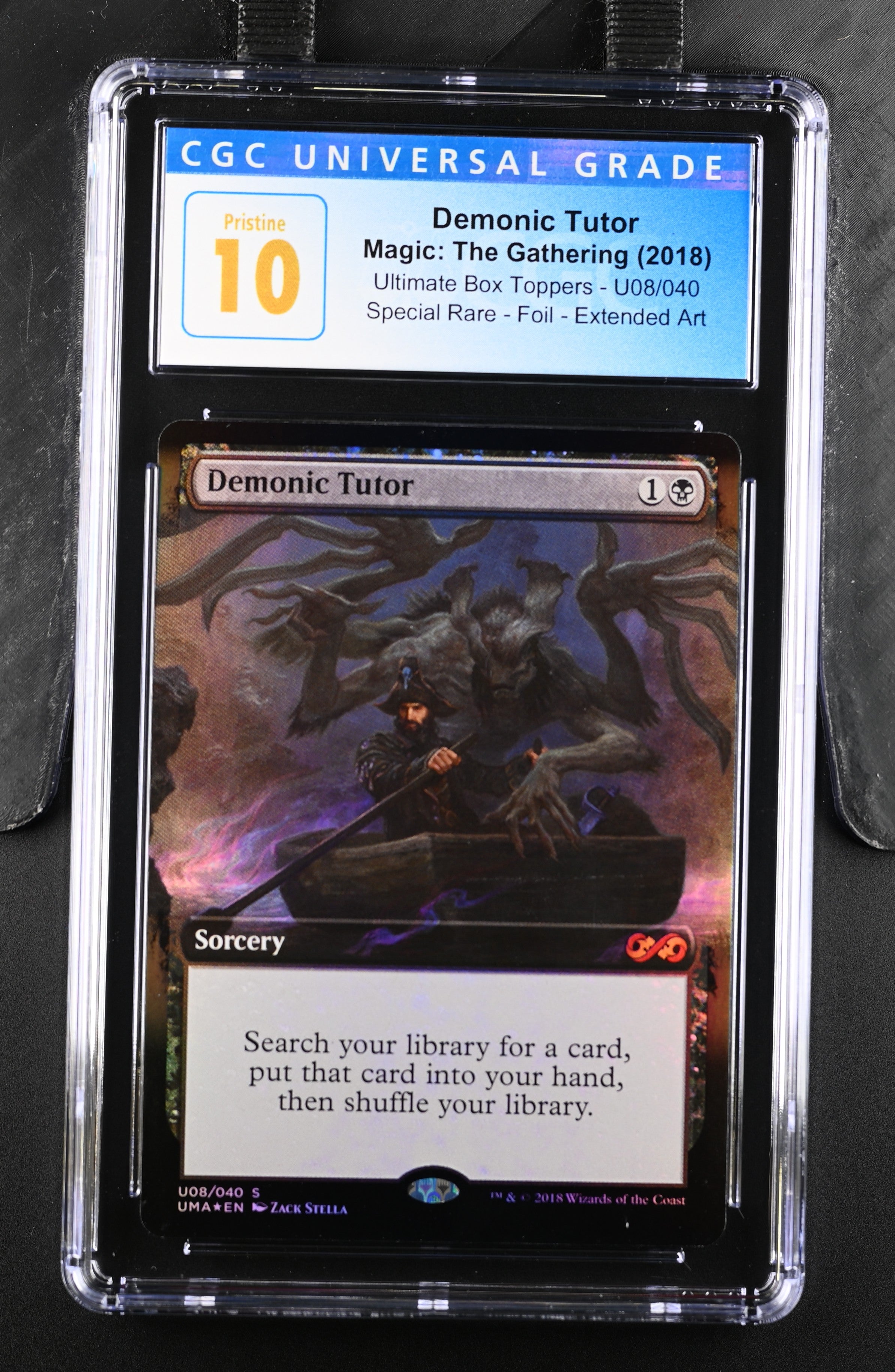 2018 Magic The Gathering Ultimate Box Toppers Demonic Tutor U08/040 Foil CGC 10