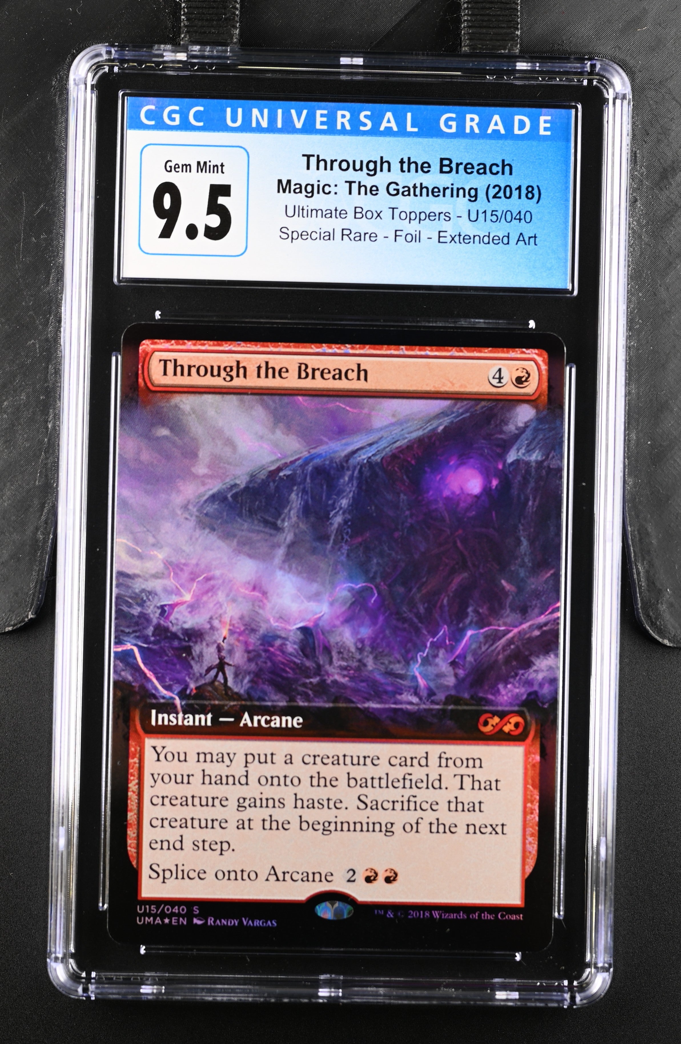 2018 Magic The Gathering Ultimate Box Toppers Through the Breach U15/040 Foil CGC 10