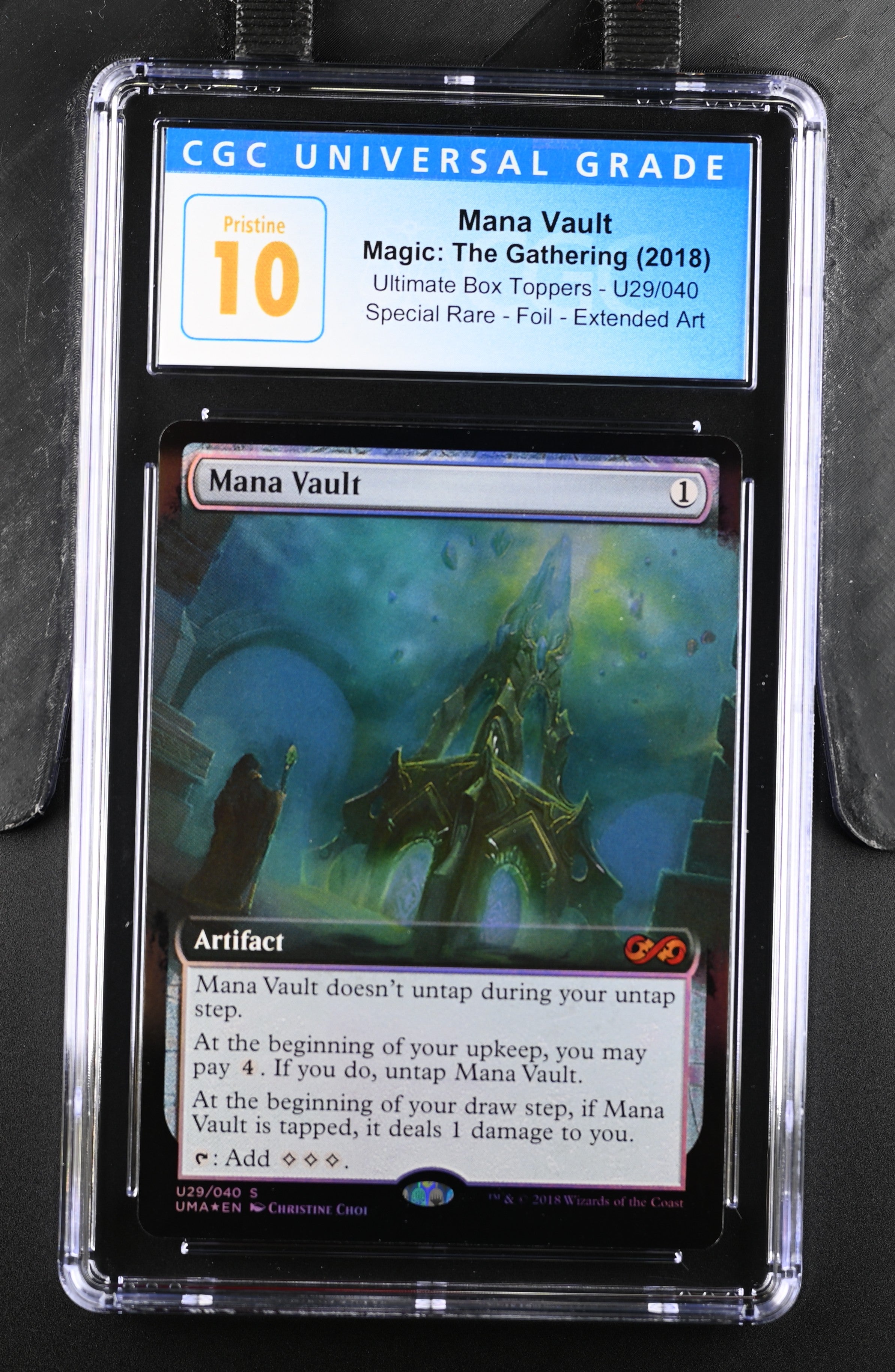2018 Magic The Gathering Ultimate Box Toppers Mana Vault U29/040 Foil CGC 10