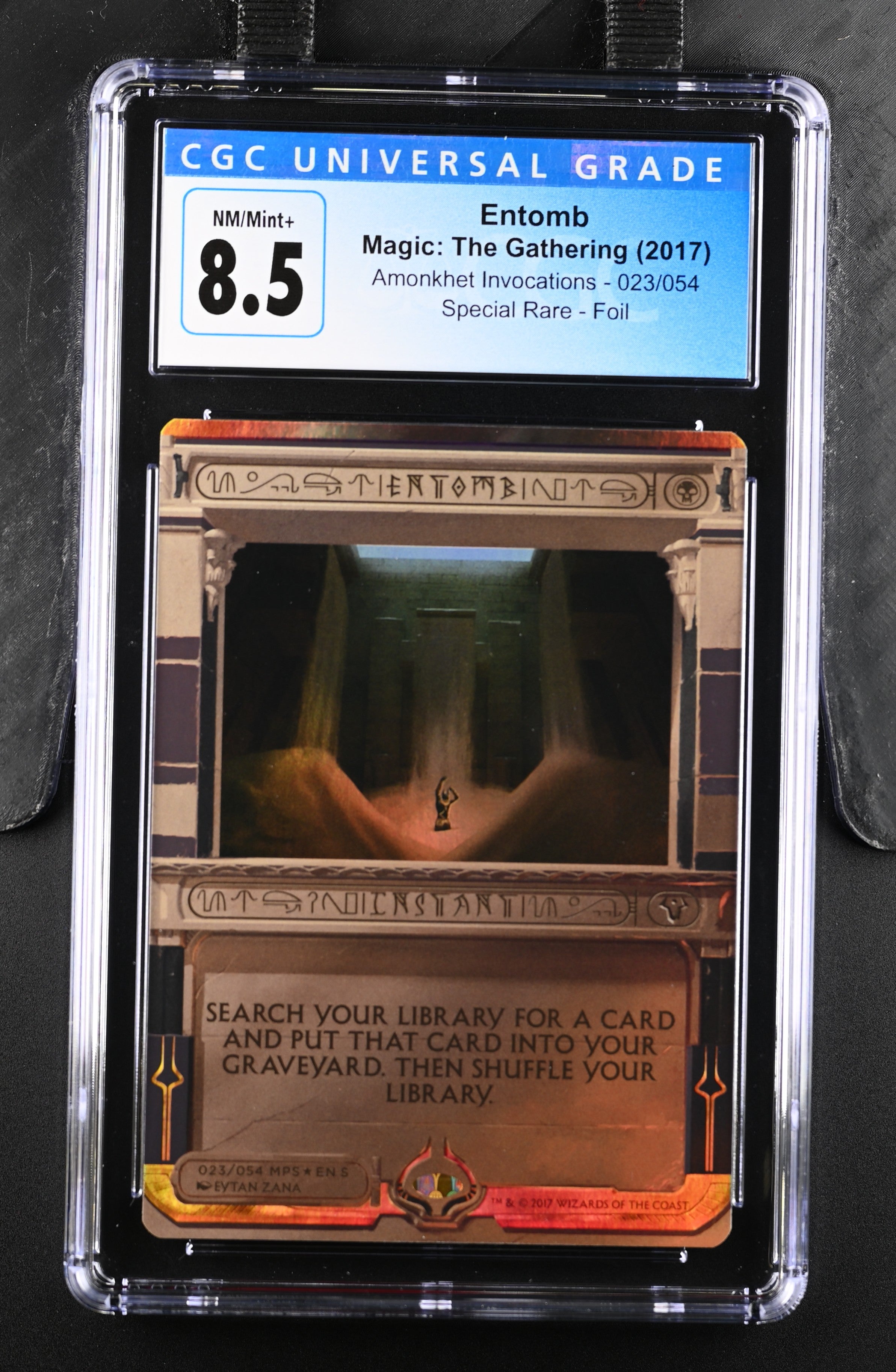 2017 Magic The Gathering Masterpiece Series: Amonkhet Invocations Entomb 023/054 Foil CGC 8.5
