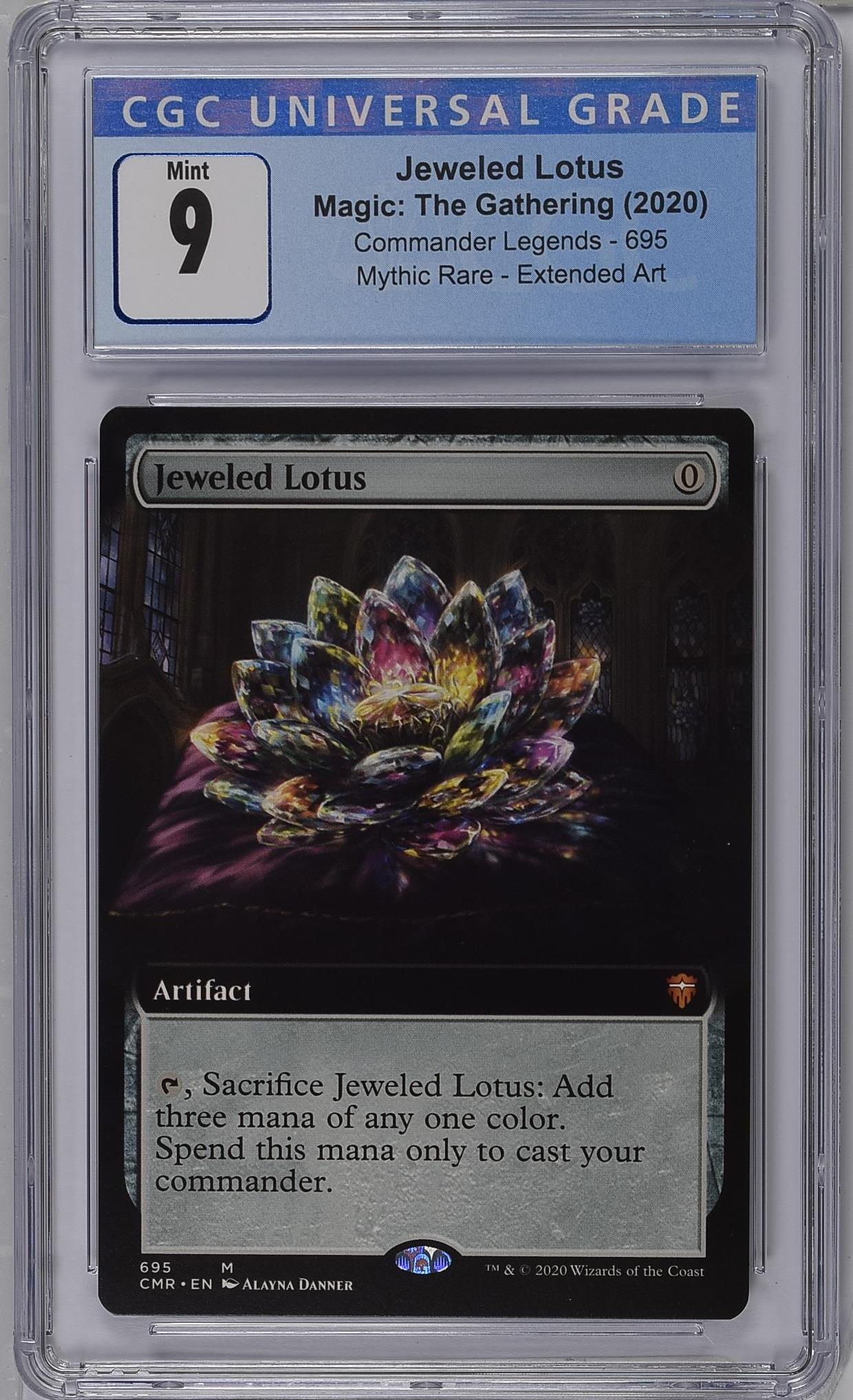 2020 Magic The Gathering Commander Legends Jeweled Lotus 695 Extended Art CGC 9
