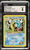 2000 Pokemon Gym Challenge - Unlimited Misty's Gyarados 13/132 Holo CGC 8
