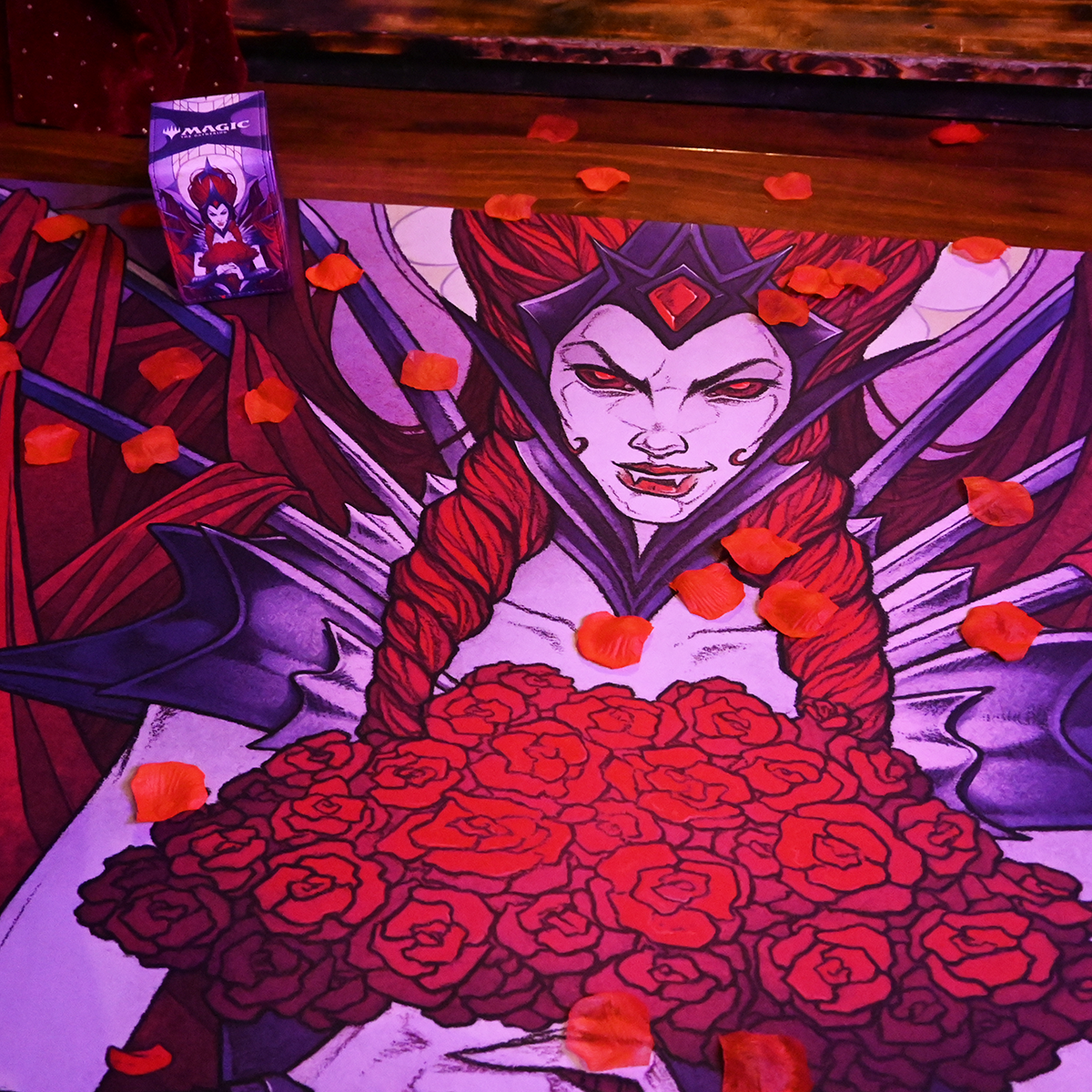 Innistrad: Crimson Vow Set Booster Olivia 8ft Table Playmat for Magic The Gathering