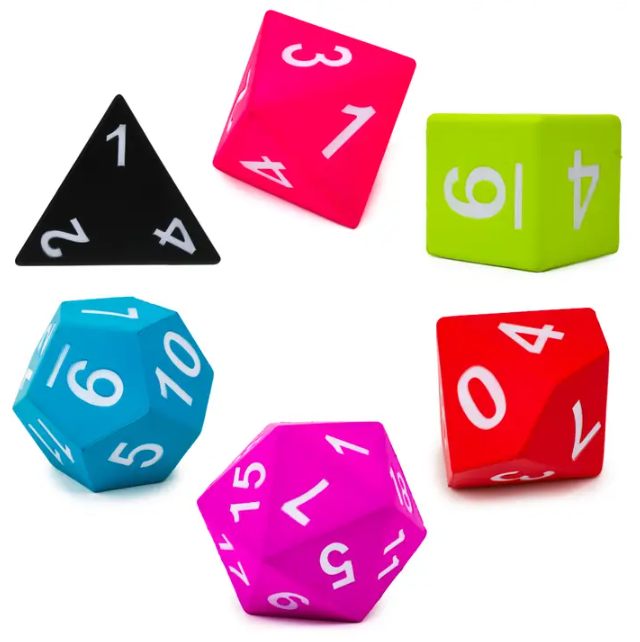 Giant RPG Dice Set