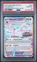 SYLVEON ex SURPRISE BOX EXCLUSIVE 2025 POKEMON PRE EN-PRISMATIC EVOLUTIONS PSA GEM MT 10