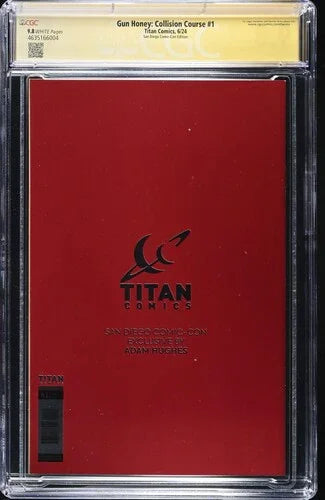 Gun Honey: Collision Course #1 Adam Hughes Foil - CGC Signature Series 9.8