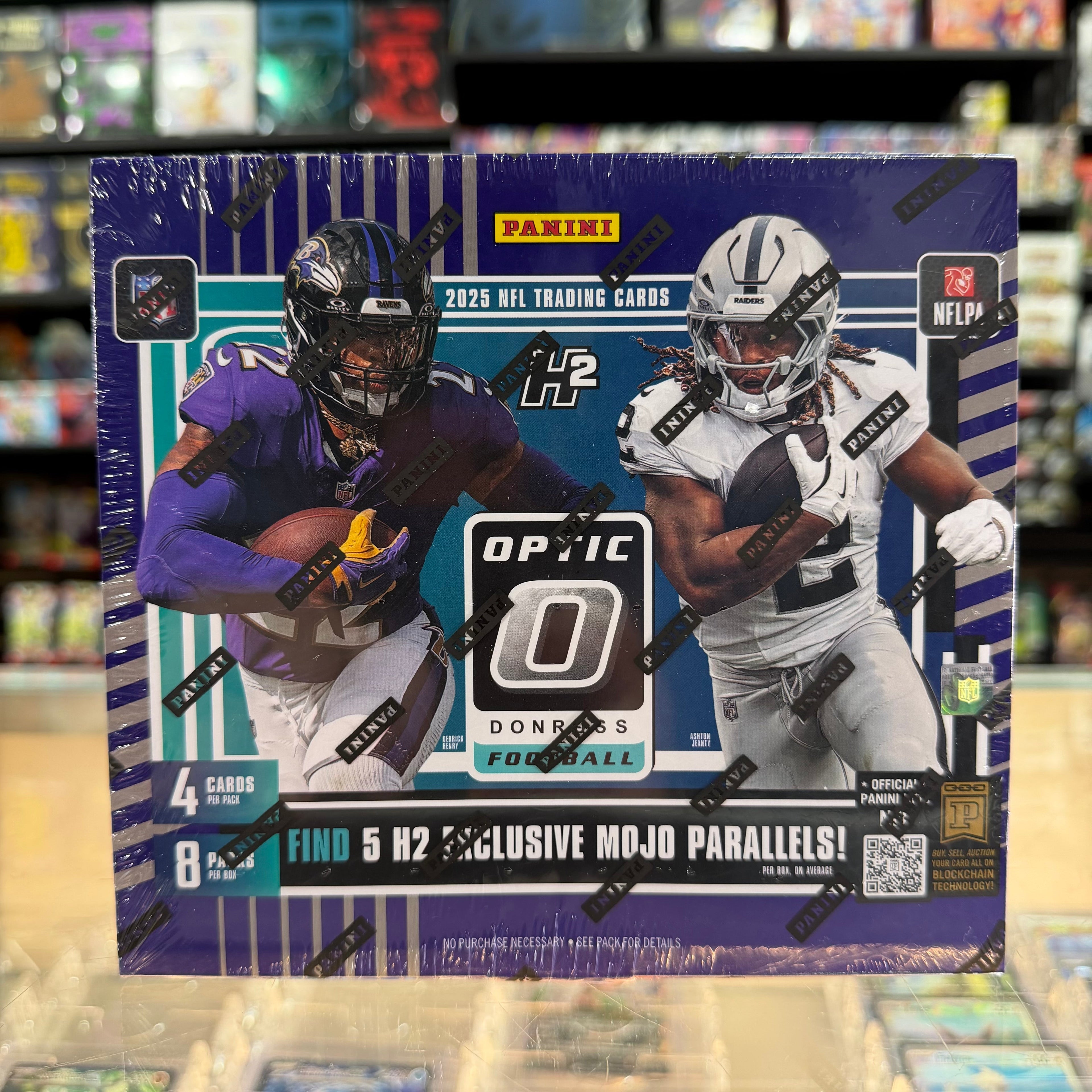 2025 Donruss Optic H2 Hybrid Football Hobby Mega Box
