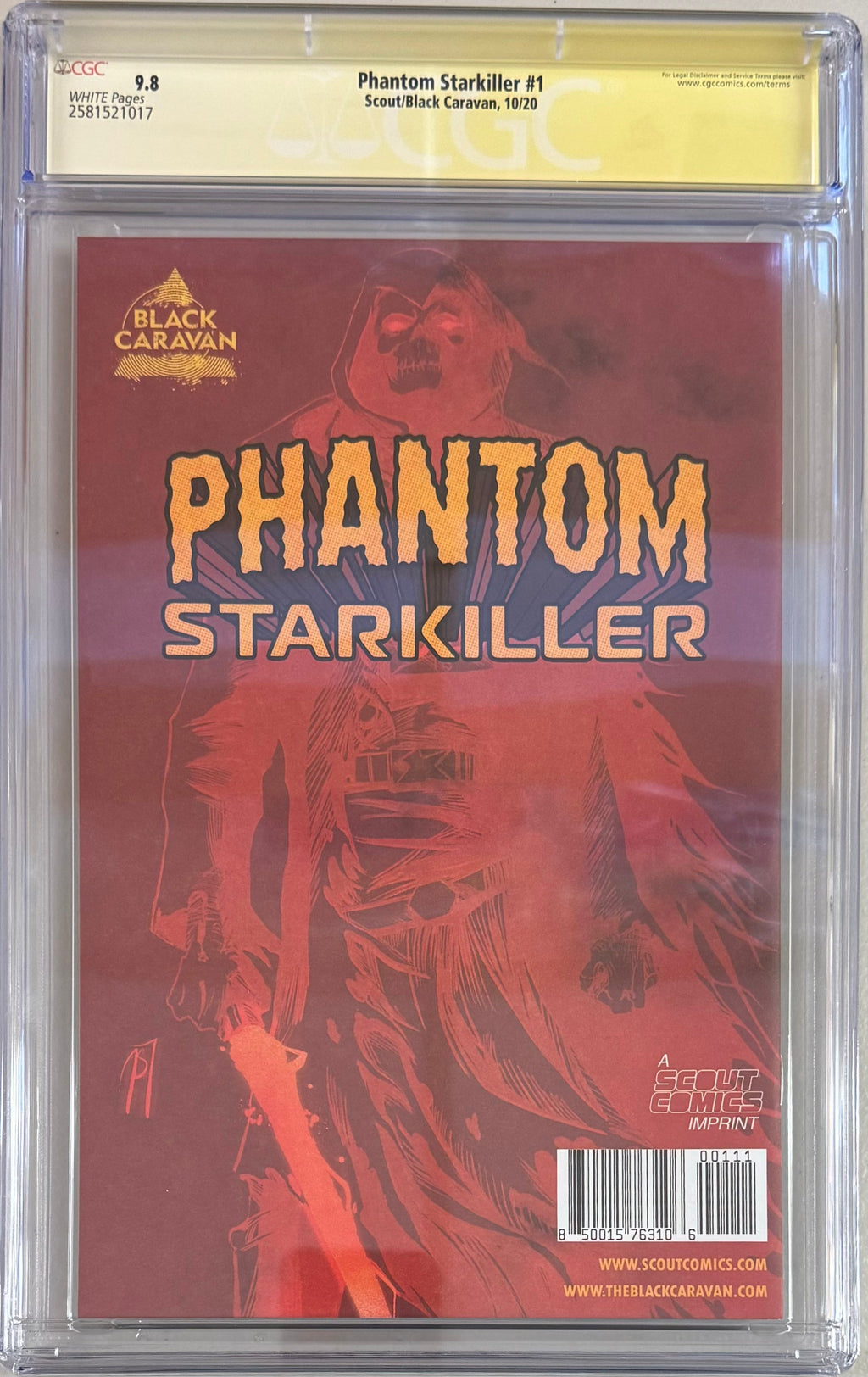 Phantom Starkiller #1 CGC Signature Series 9.8